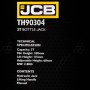 Хидравличен крик JCB ТН90304 тип бутилка 3 тона