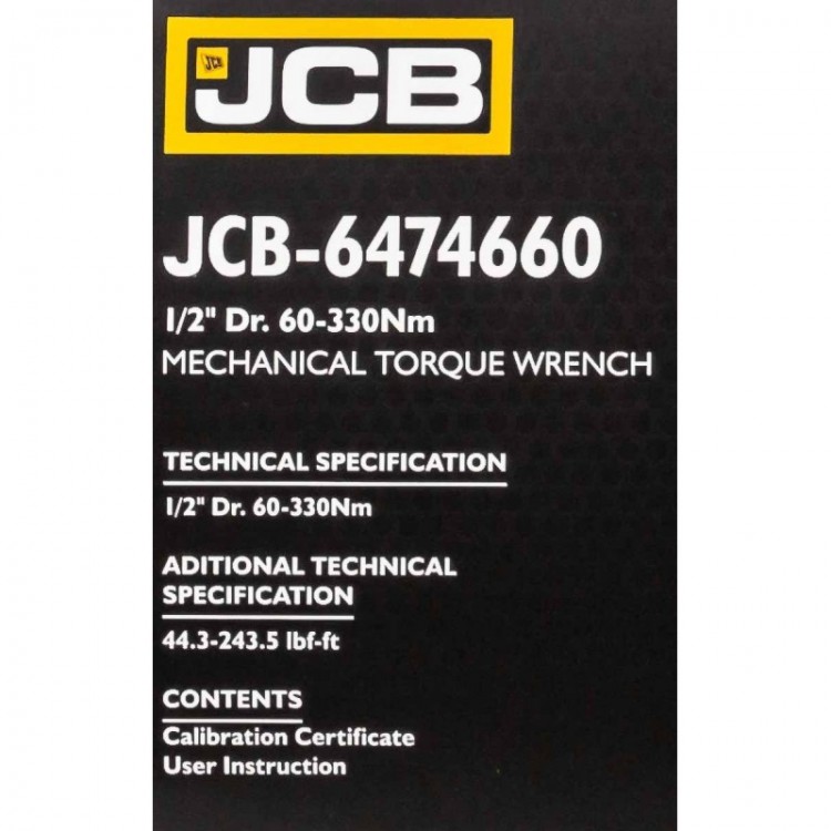 Динамометричен ключ 1/2" ,60-330 Nm JCB