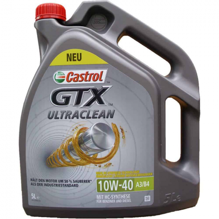 Масло CASTROL GTX ULTRACLEAN 10W40 5L