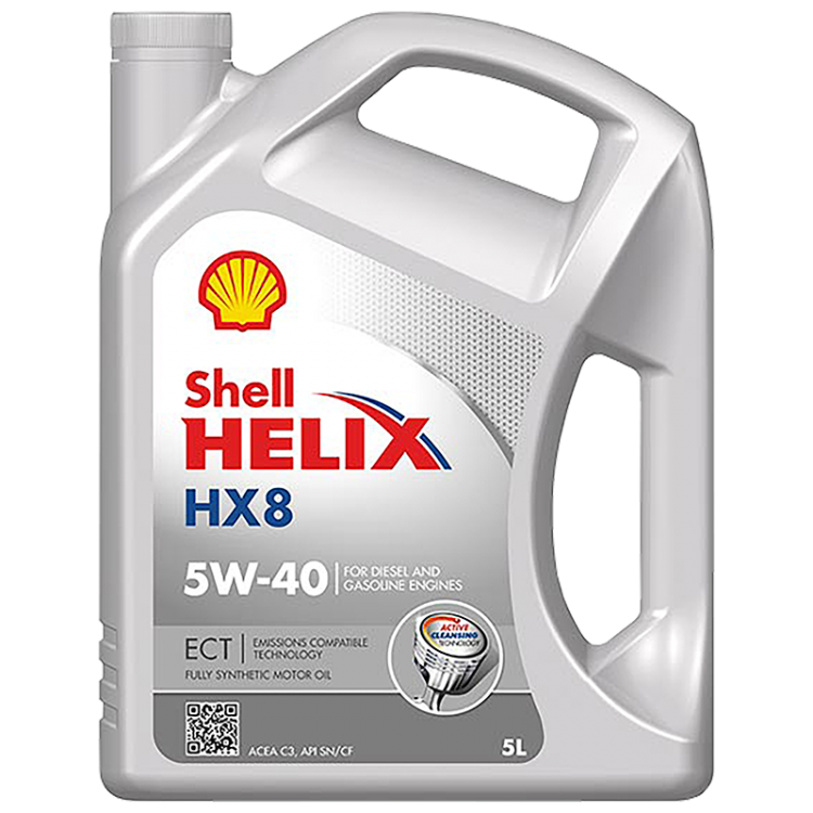 Масло SHELL HX8 ECT 5W40 5L