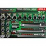 Комплект вложки 3/8" ROCKFORCE 20 части 6-22 мм.