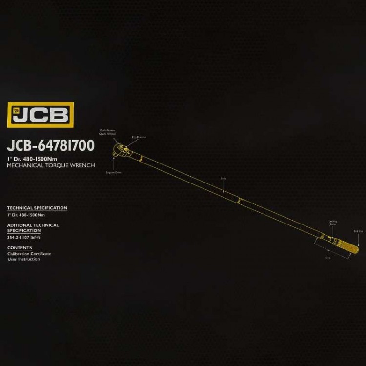 Динамометричен ключ 1" 480 - 1500 Nm JCB-64781700