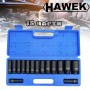 Ударни Вложки Hawek 1/2" 15-части