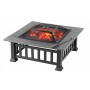 Градинска маса 3 в 1 "Fire Pit" - BBQ, камина и ледарка