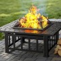 Градинска маса 3 в 1 "Fire Pit" - BBQ, камина и ледарка