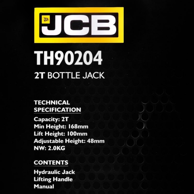 Хидравличен крик JCB ТН90204 тип бутилка 2 тона