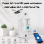 Смарт Wi-Fi за DIN шина монофазен прекъсвач 63А с електромотор Ewelink