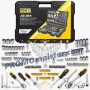 Гедоре комплект 216 части JCB  1/4“, 3/8“, 1/2“